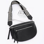 Faux Leather Crossbody Bag Belt