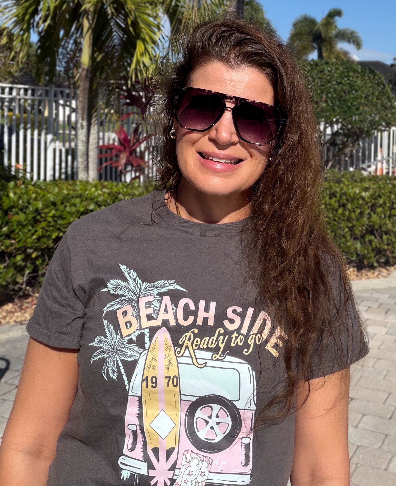 Classic Straight Aviator Sunglasses