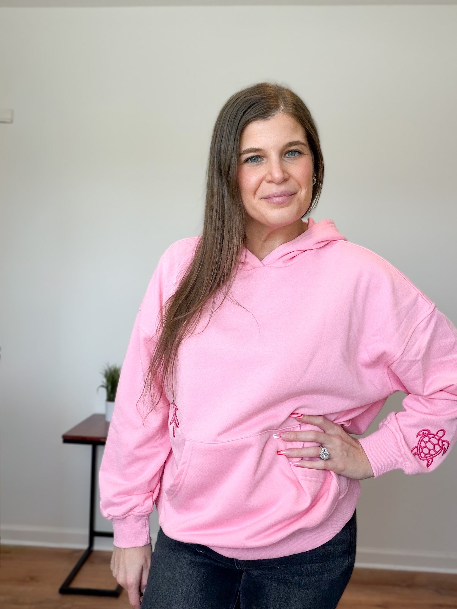 Sunny Embroidered Oversized Hoodie