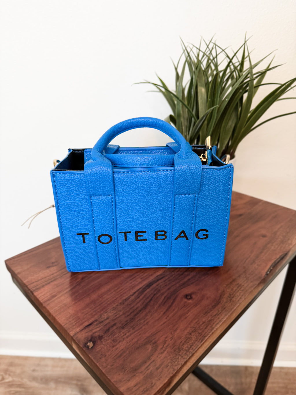 Faux Leather Tote Bag