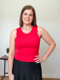 Petal Edge Fitted Top