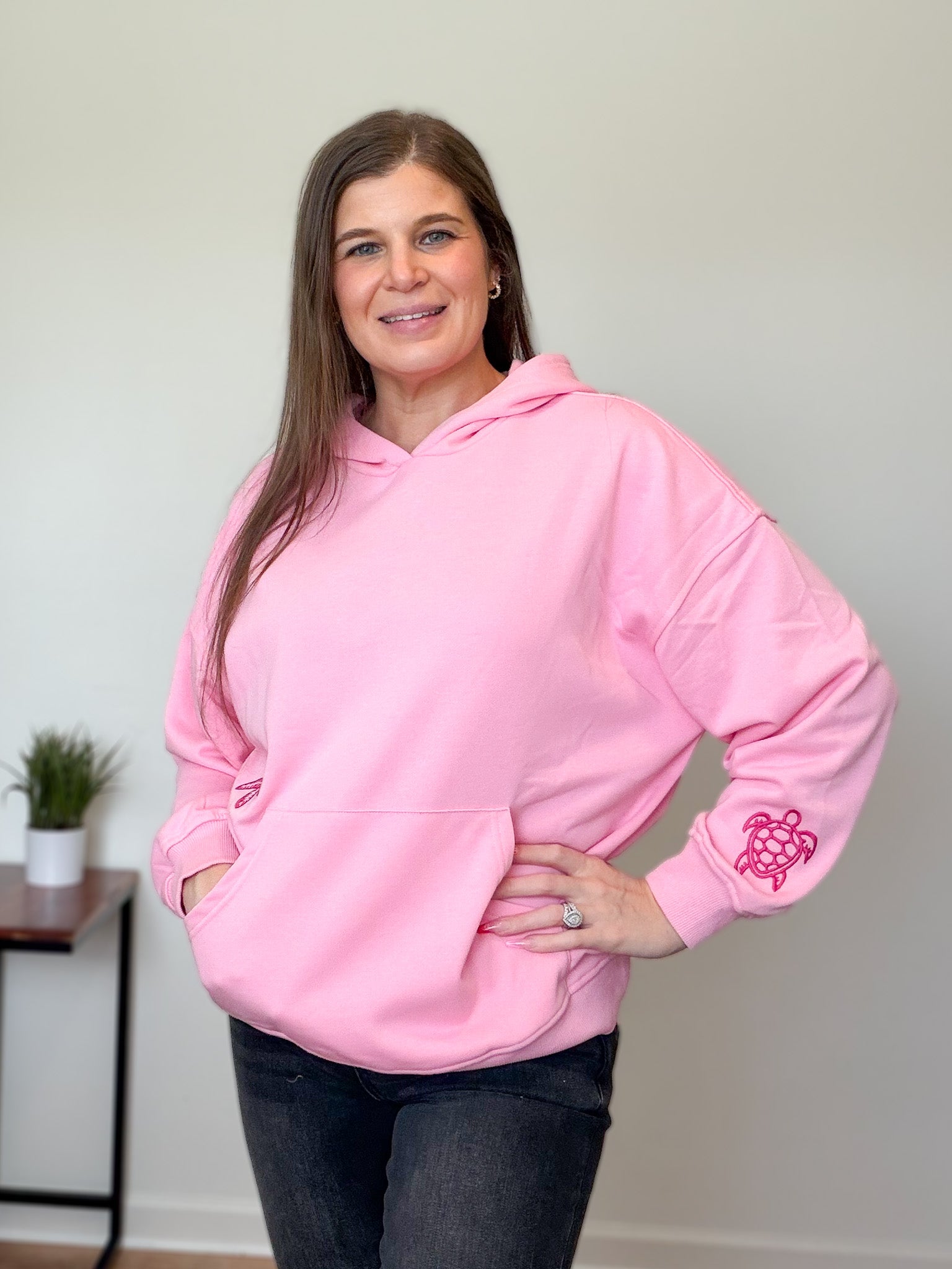 Sunny Embroidered Oversized Hoodie