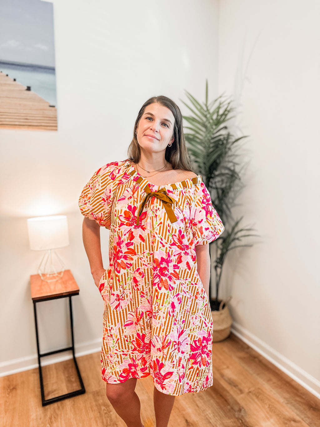 Francesca Floral Printed Mini Dress