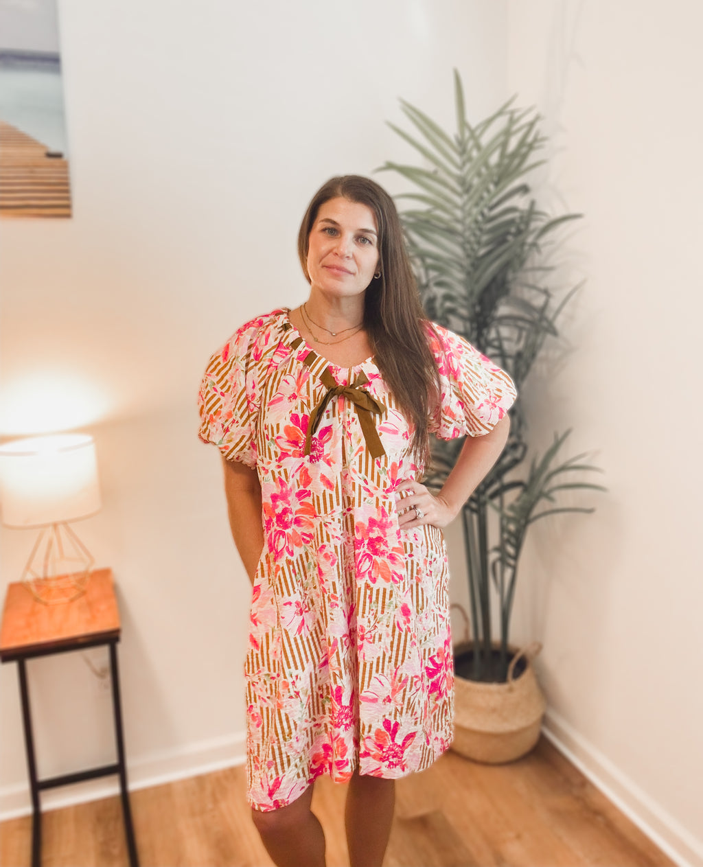 Francesca Floral Printed Mini Dress