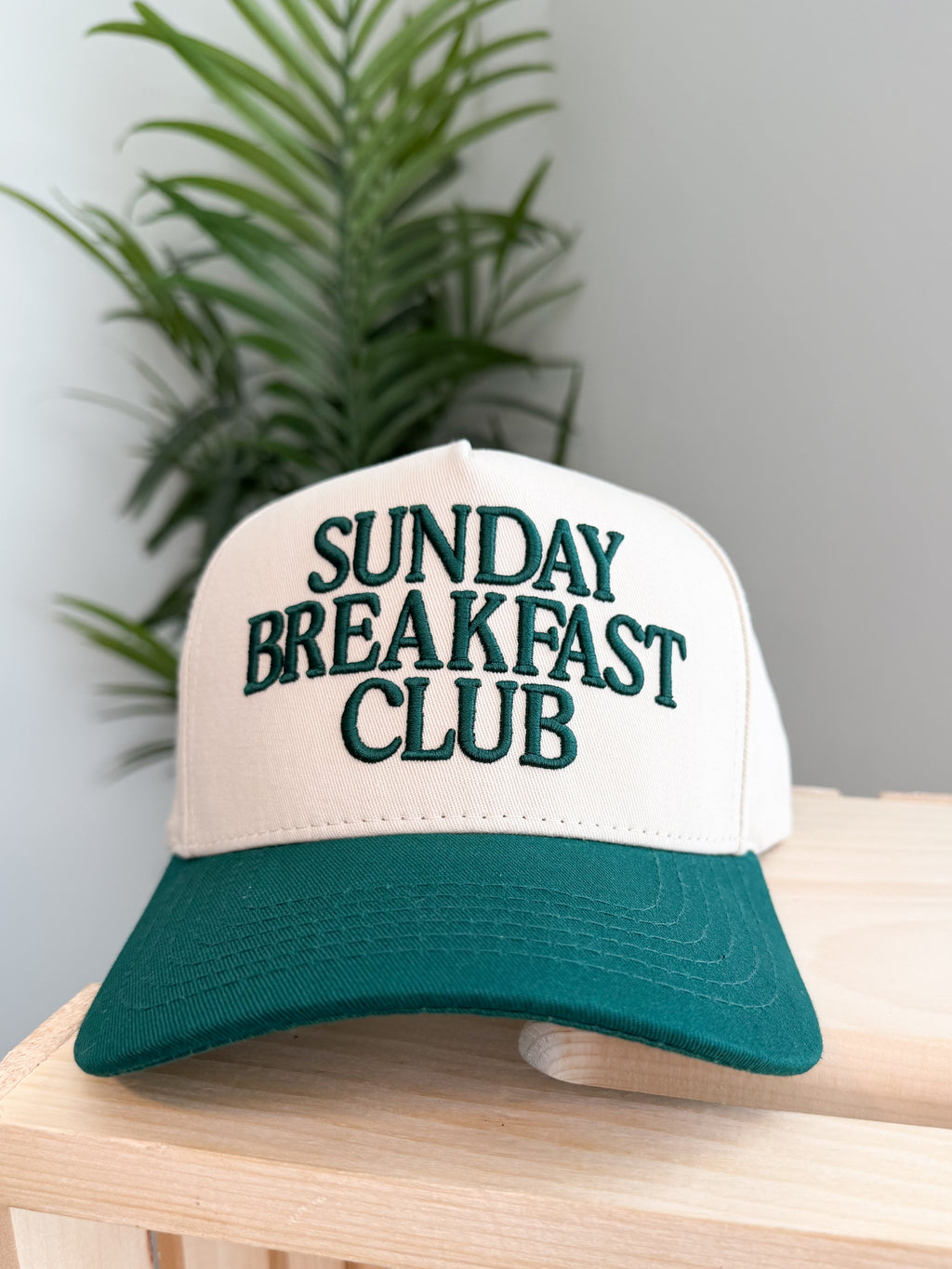 SUNDAY BREAKFAST CLUB Embroidered Trucker Cap
