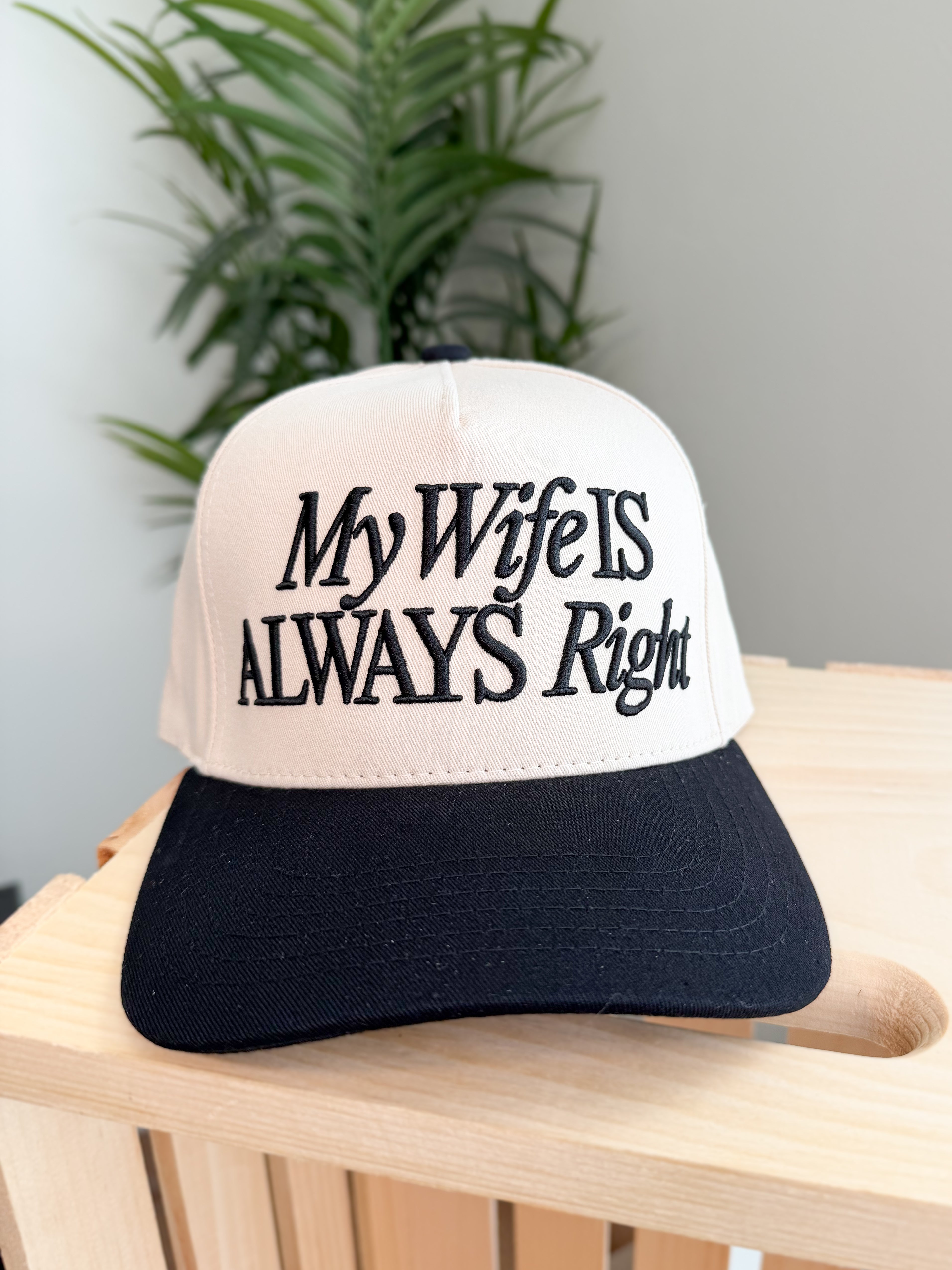 MY WIFE IS ALWAYS RIGHT  Trucker Cap