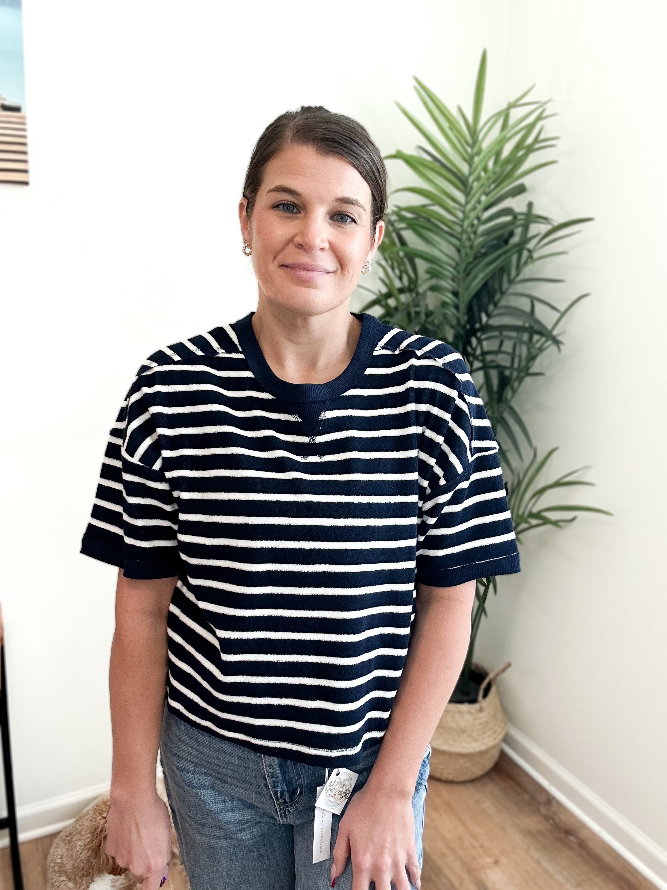 Summer Oversized Stripe Casual Comfy Knit Top