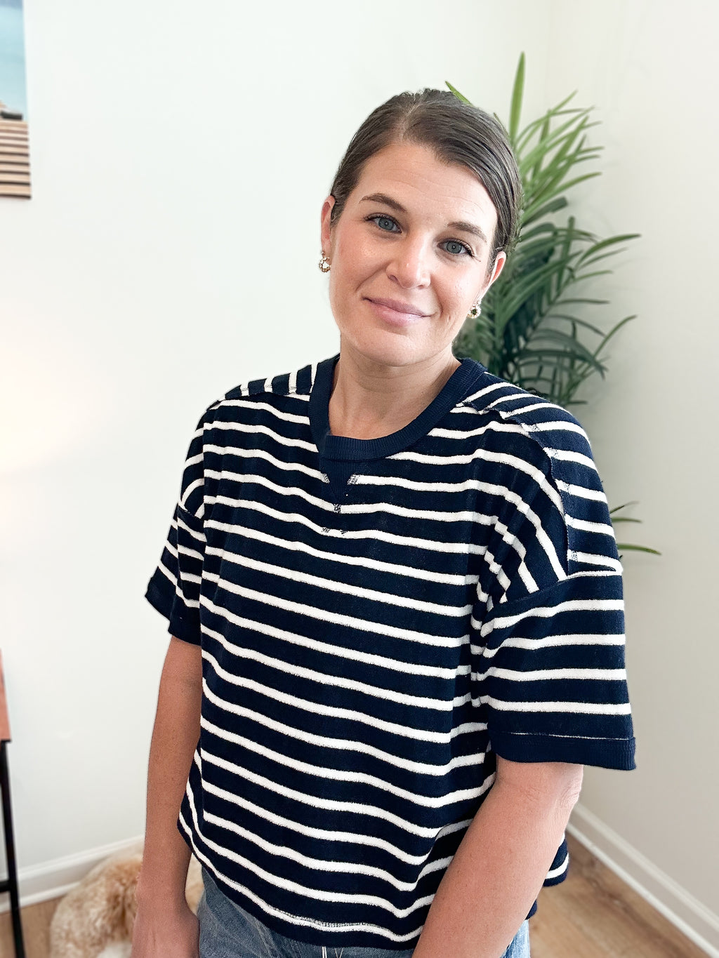 Summer Oversized Stripe Casual Comfy Knit Top