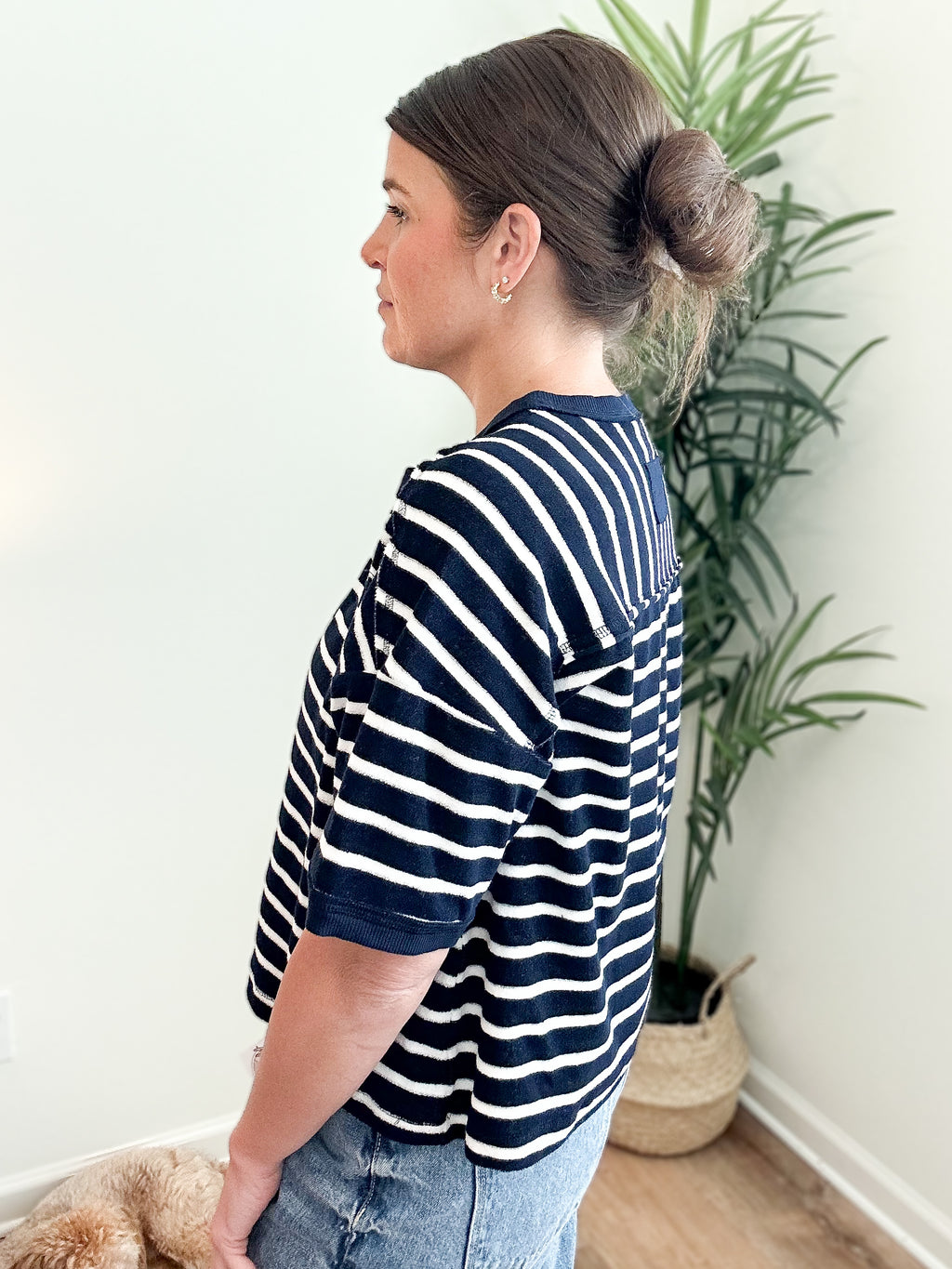 Summer Oversized Stripe Casual Comfy Knit Top