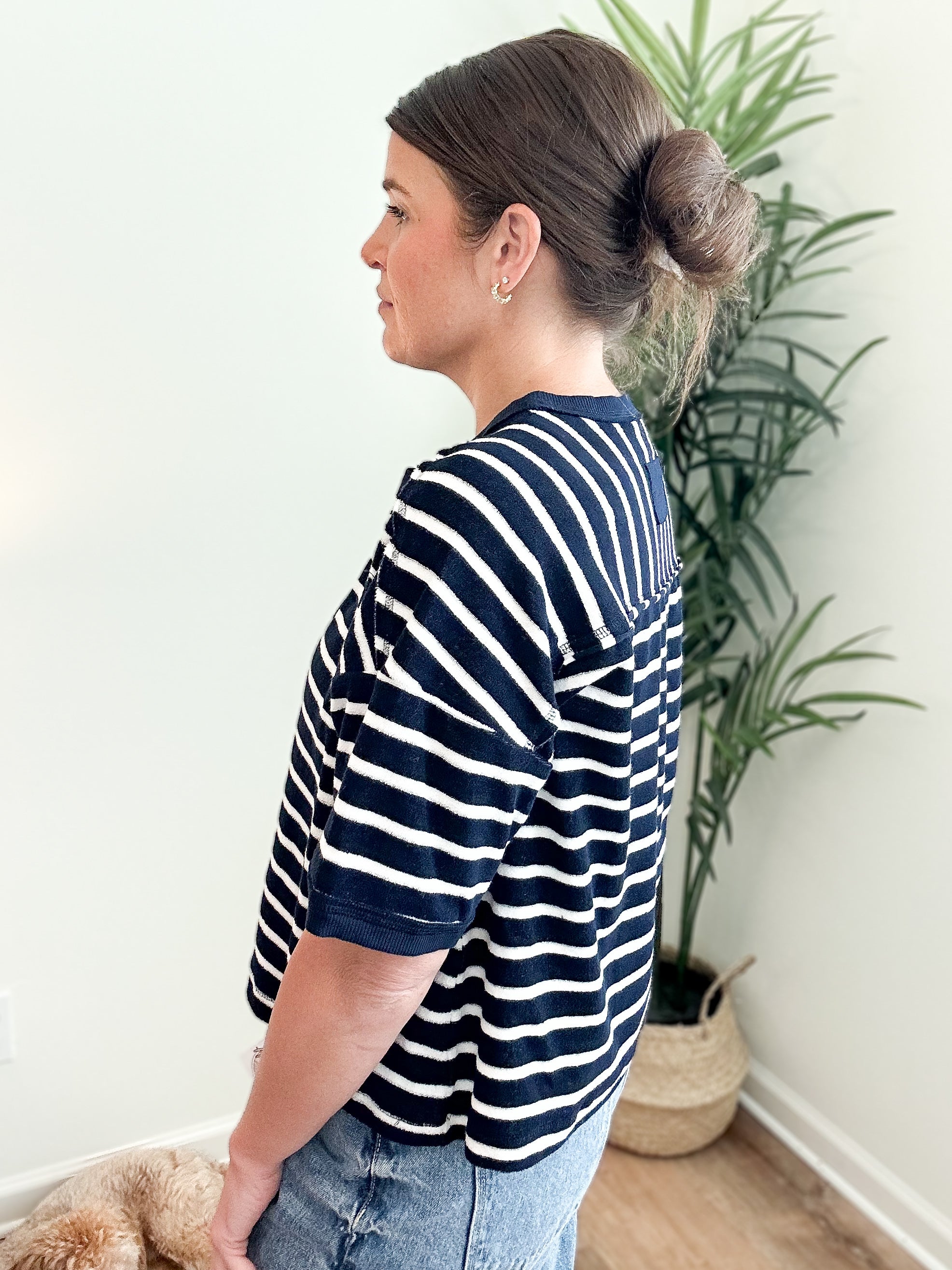 Summer Oversized Stripe Casual Comfy Knit Top