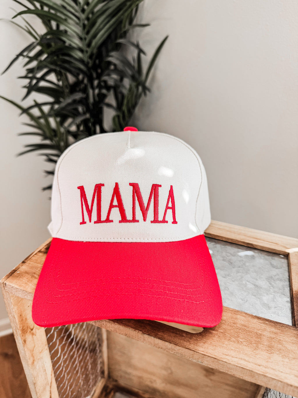 MAMA Two Tone Canvas Baseball Cap