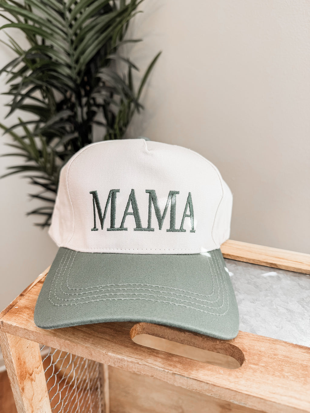 MAMA Two Tone Canvas Baseball Cap