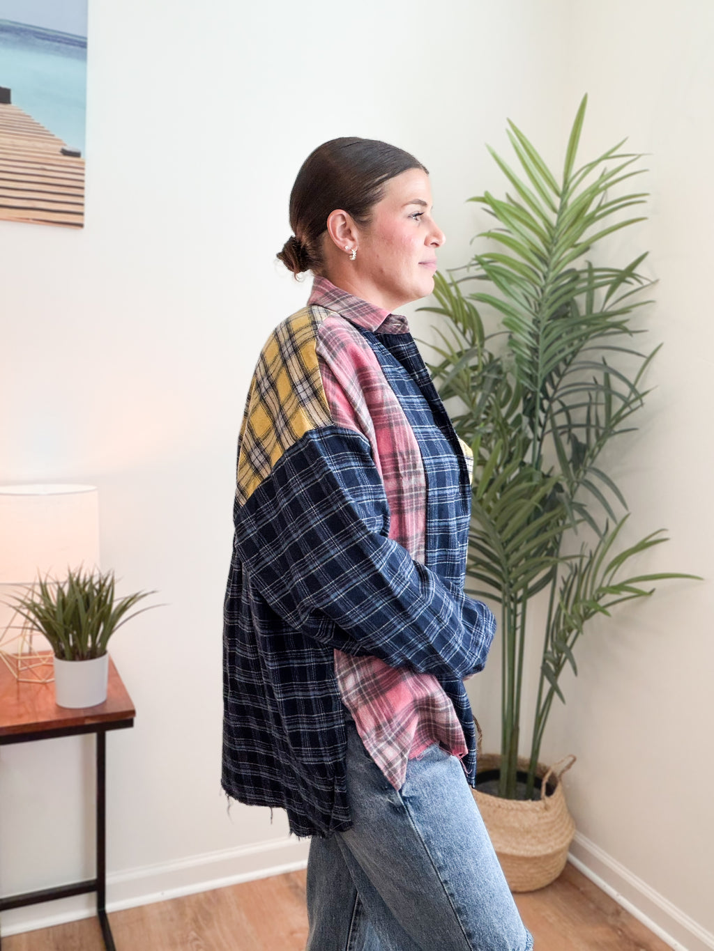 Neela Multi Color Plaid Flannel Shirt