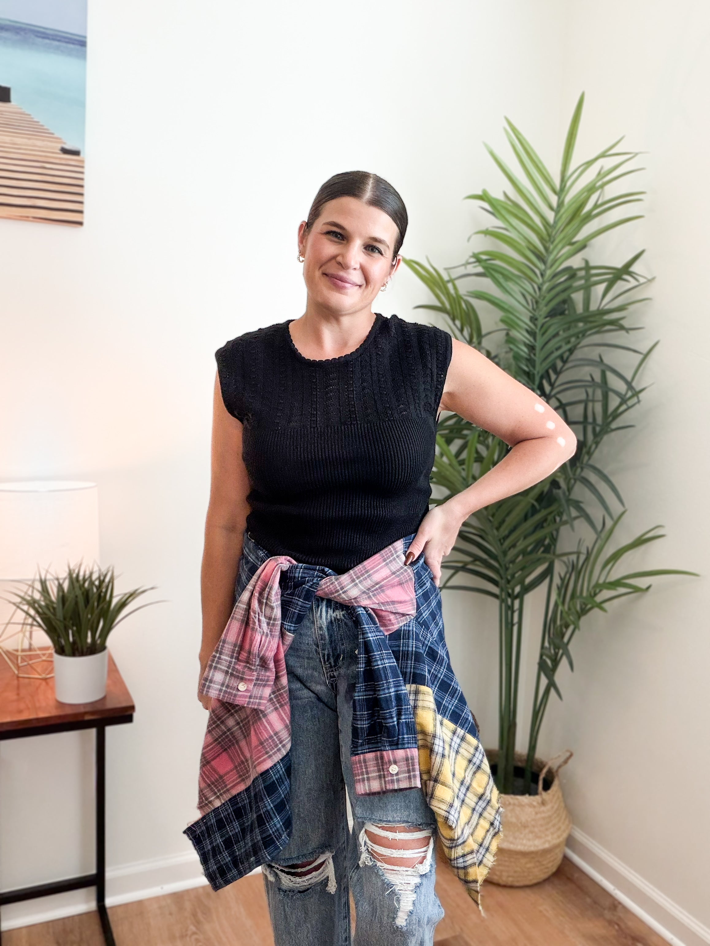 Neela Multi Color Plaid Flannel Shirt