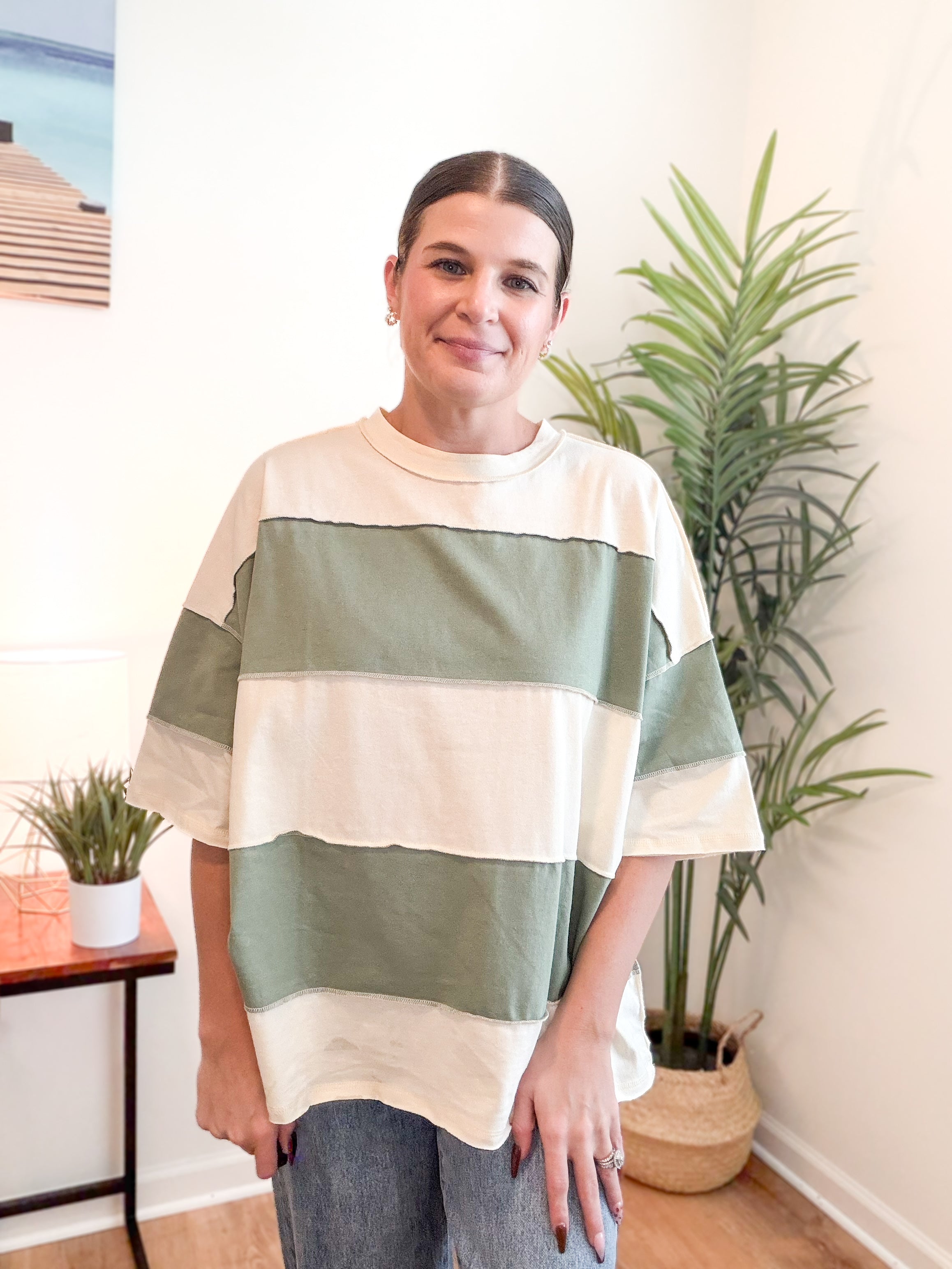 Polly Color Block Top