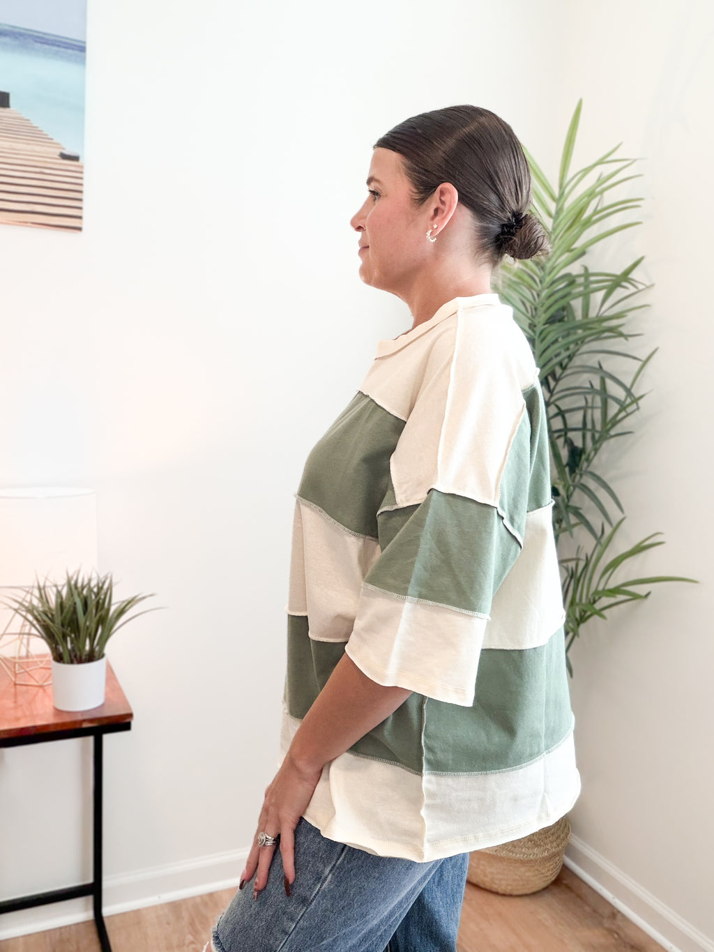 Polly Color Block Top