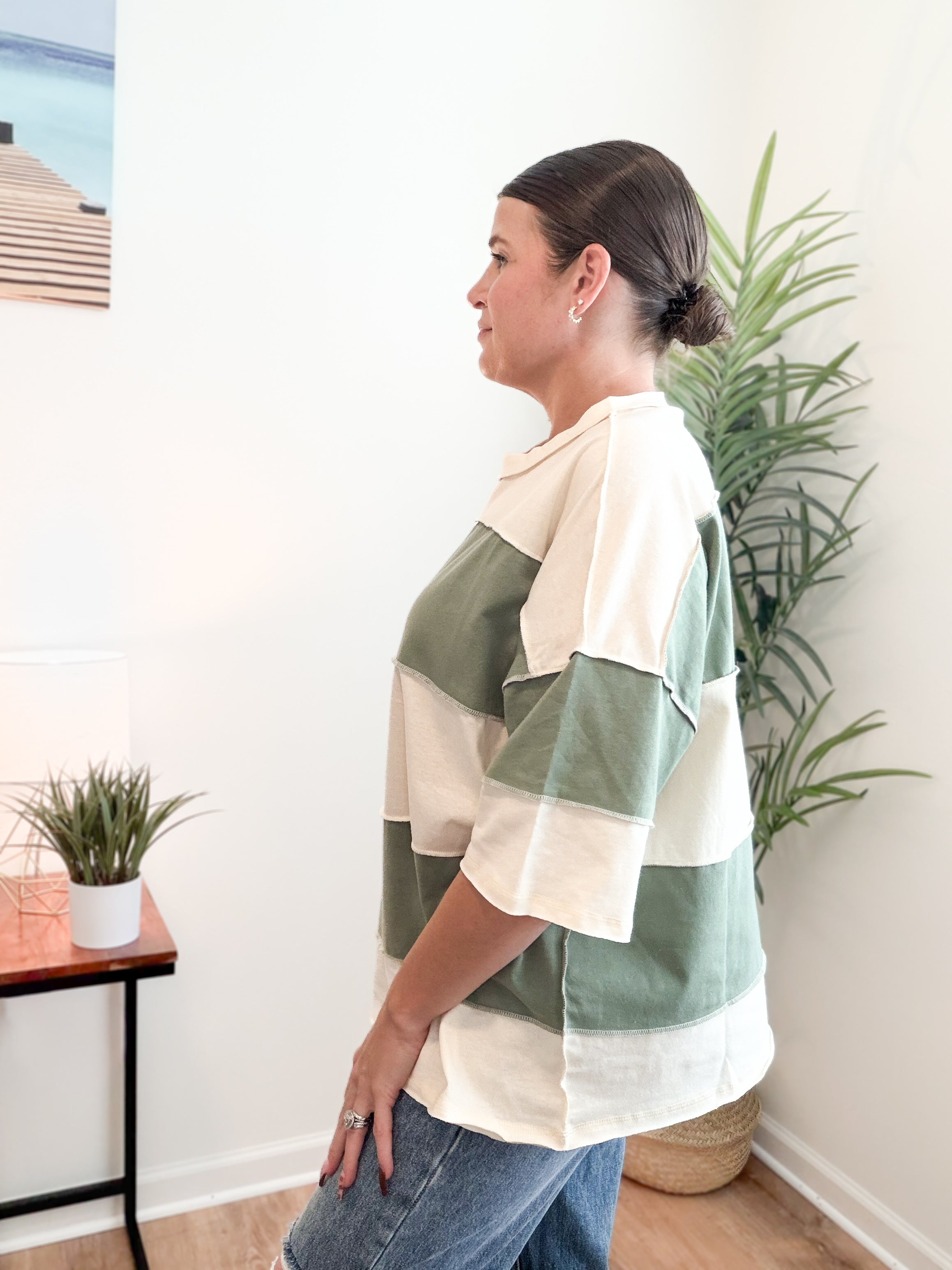 Polly Color Block Top