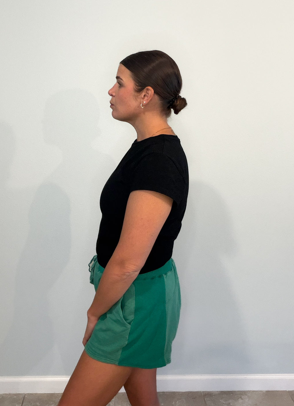 Kelly Green Mineral Ribbed Waist Lounge Shorts