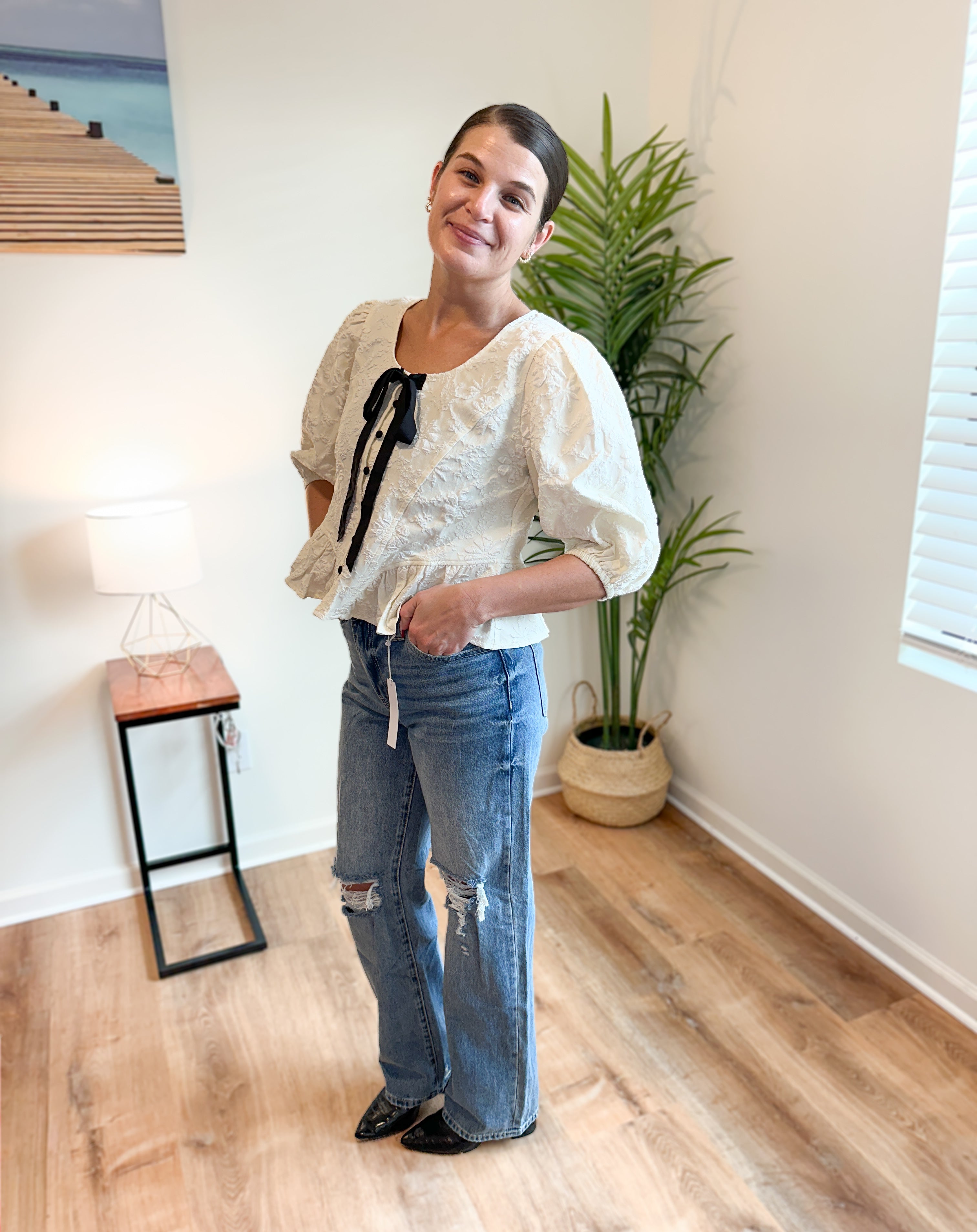 Cam High Rise 90’S Criss Cross Straight