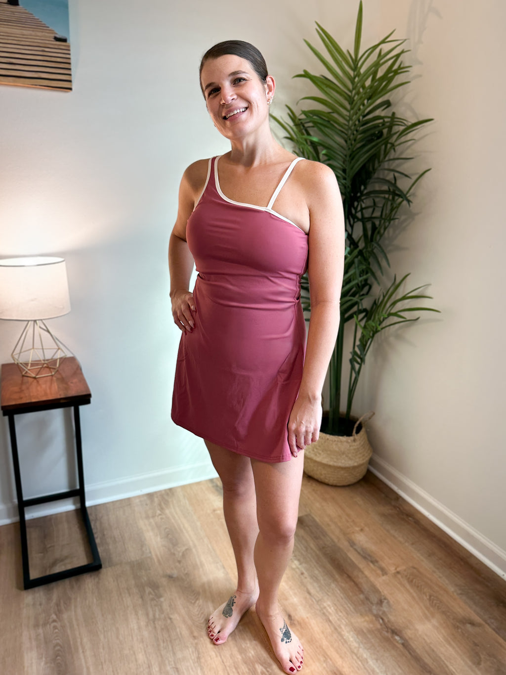 Ruby Activewear Mini Dress with Inside Lining